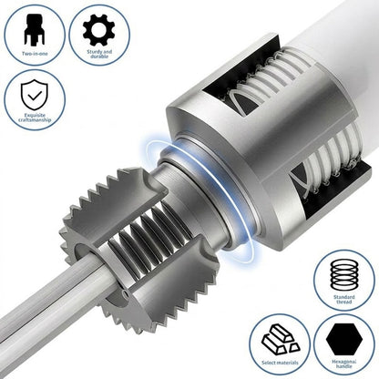 Pipe Tapping and Threading Tool