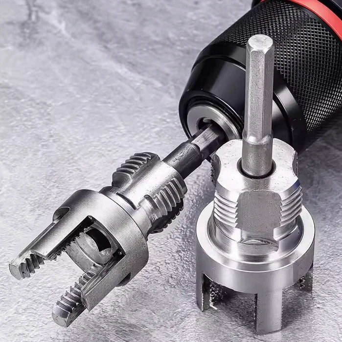 Pipe Tapping and Threading Tool